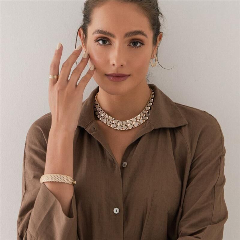 18kt Yellow Gold Plated CZ Bangle Bracelet