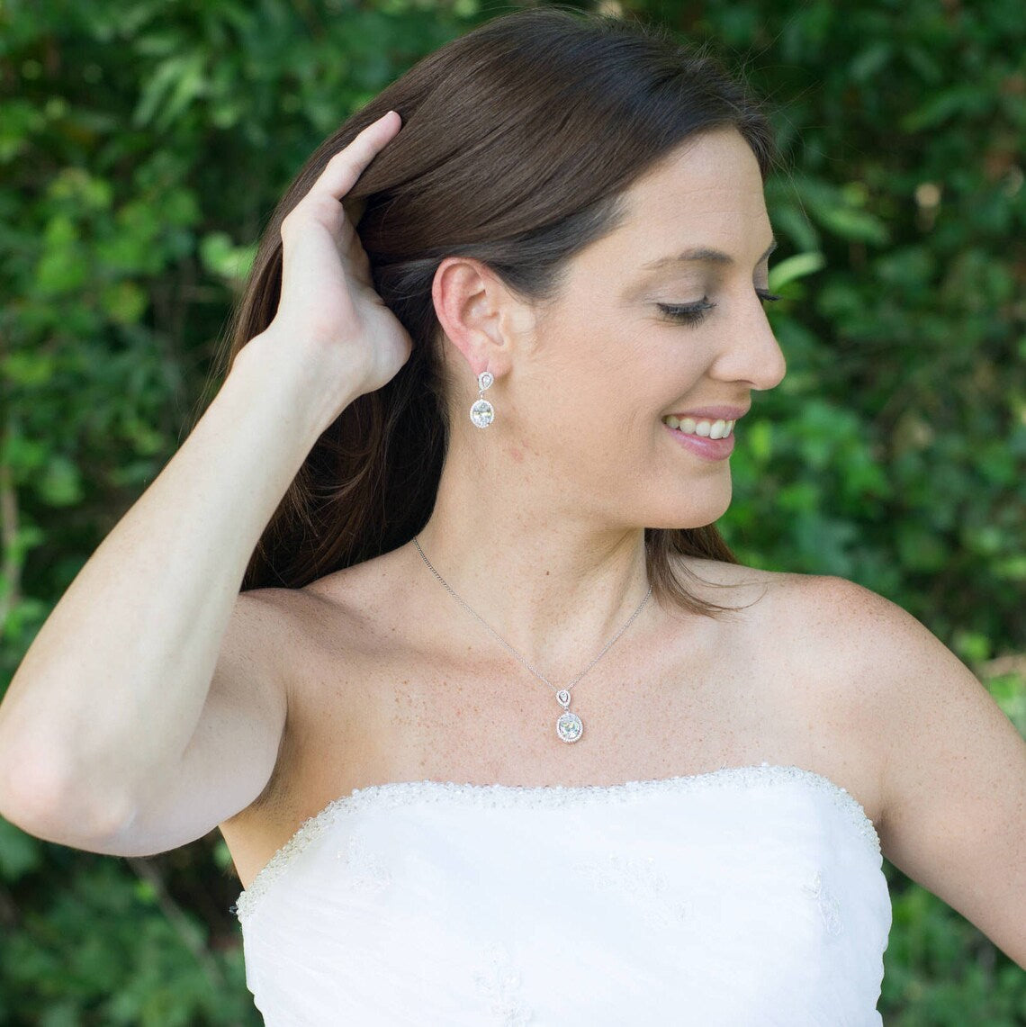 Gold Wedding Jewelry | Gold Bridal Sets | Bridal Jewelry | Bridesmaid Sets | Wedding Sets | Bridesmaid Gifts | Crystal Earrings | Gift