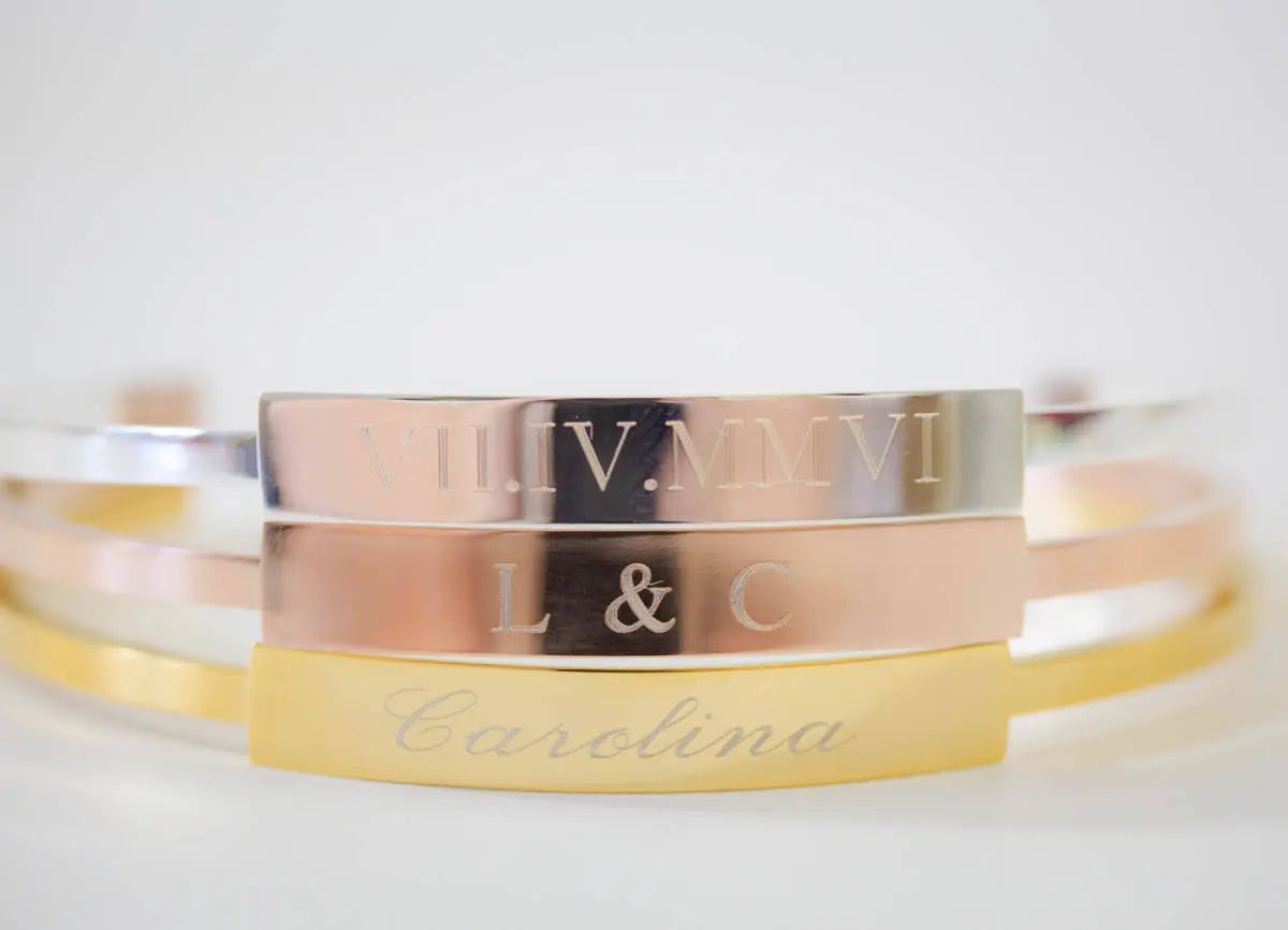 Bridesmaid Gifts | Personalized Bangle | Bridesmaid Jewelry | Engraved Cuff | Custom Name Jewelry | Bangles | Bar Bracelet