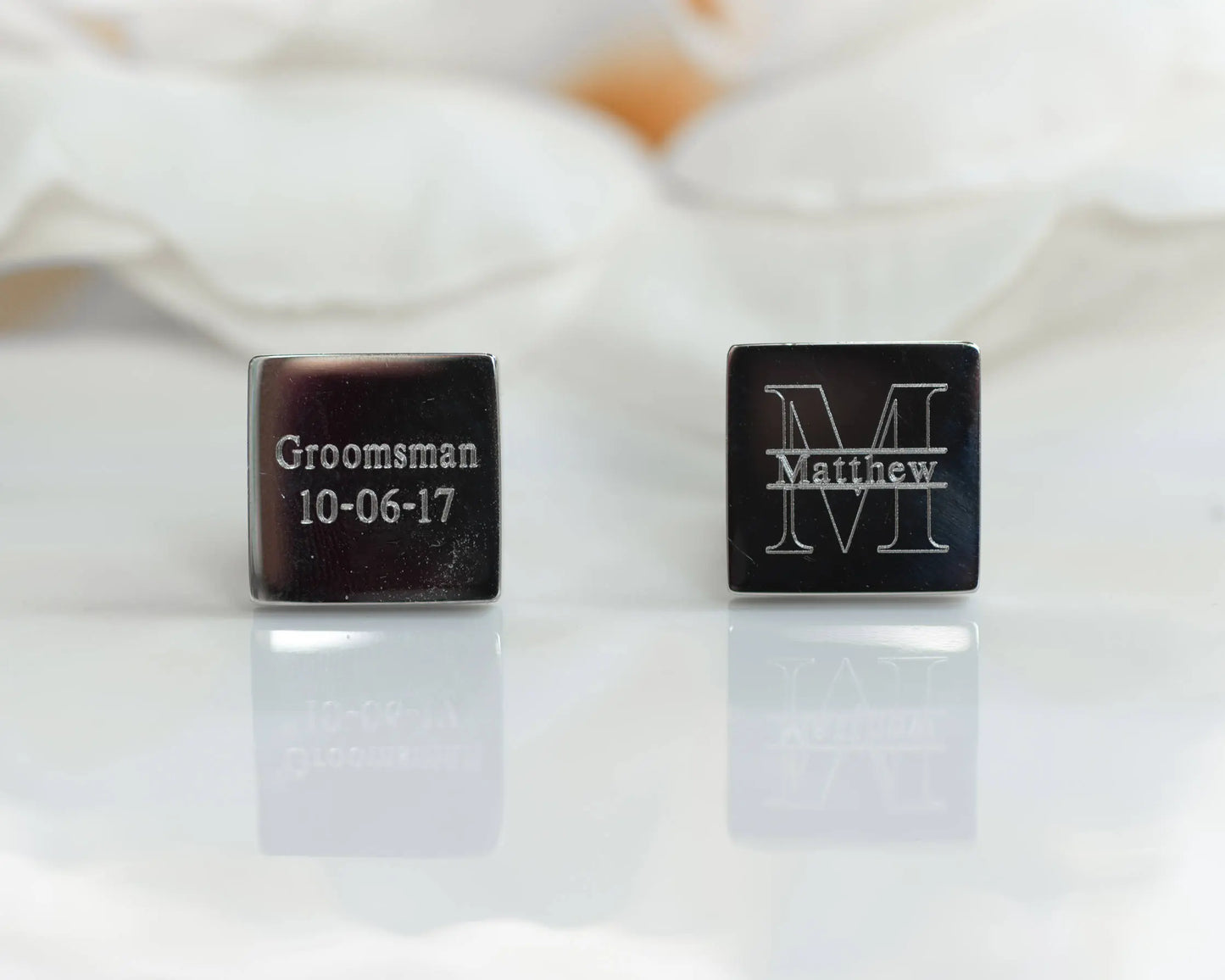 Father of the Bride Cufflinks | Personalized Cufflinks | Wedding Cufflinks | Engraved Cufflinks | Custom Cufflinks