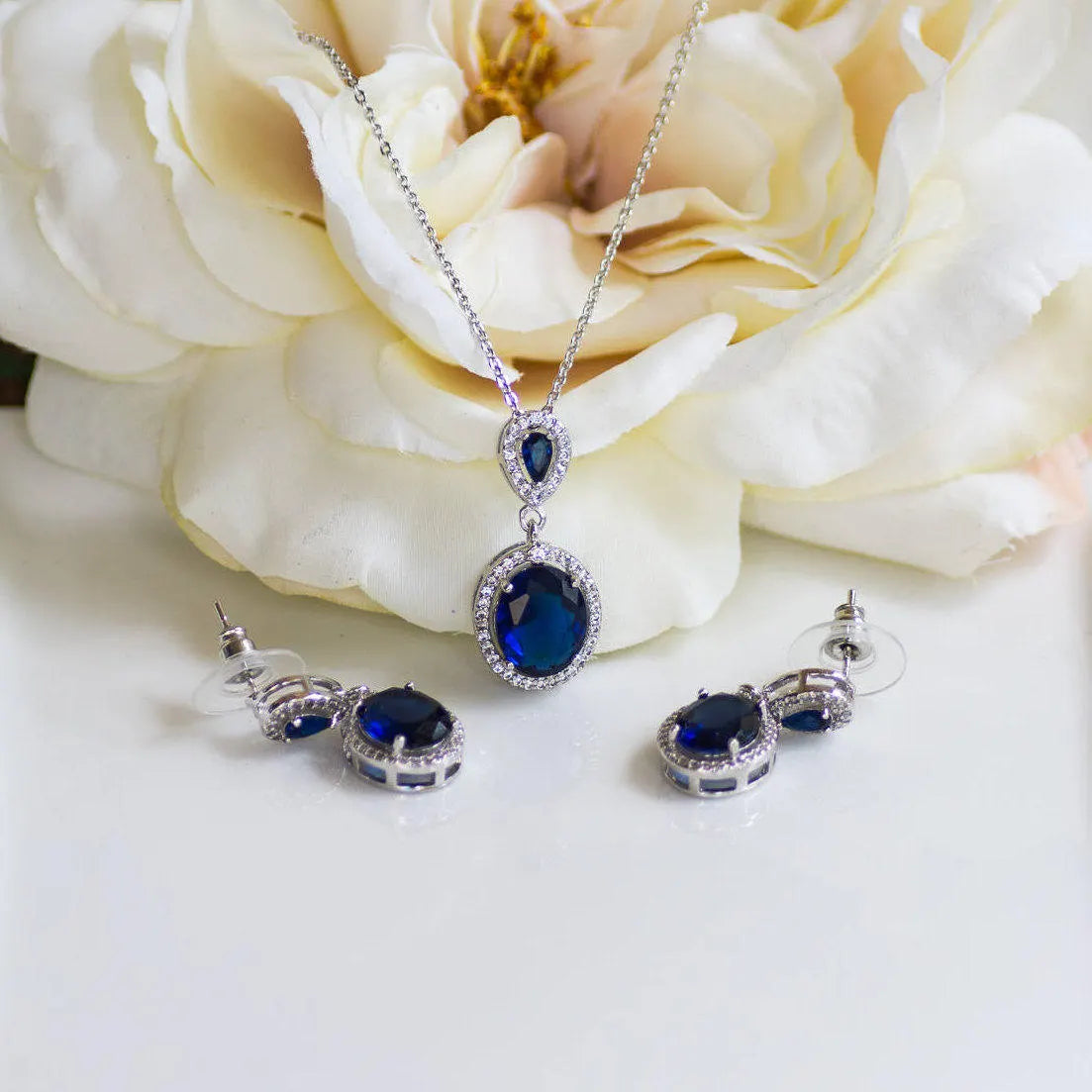 Bridesmaid Sets | Blue Sapphire Sets | Bridesmaid Gifts | Garnet Earrings | Bridesmaid Jewelry | Bridesmaid Earrings | Wedding Jewelry