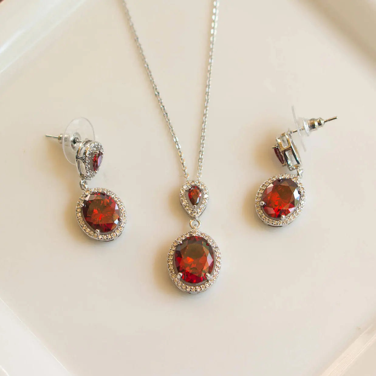 Bridesmaid Sets | Blue Sapphire Sets | Bridesmaid Gifts | Garnet Earrings | Bridesmaid Jewelry | Bridesmaid Earrings | Wedding Jewelry