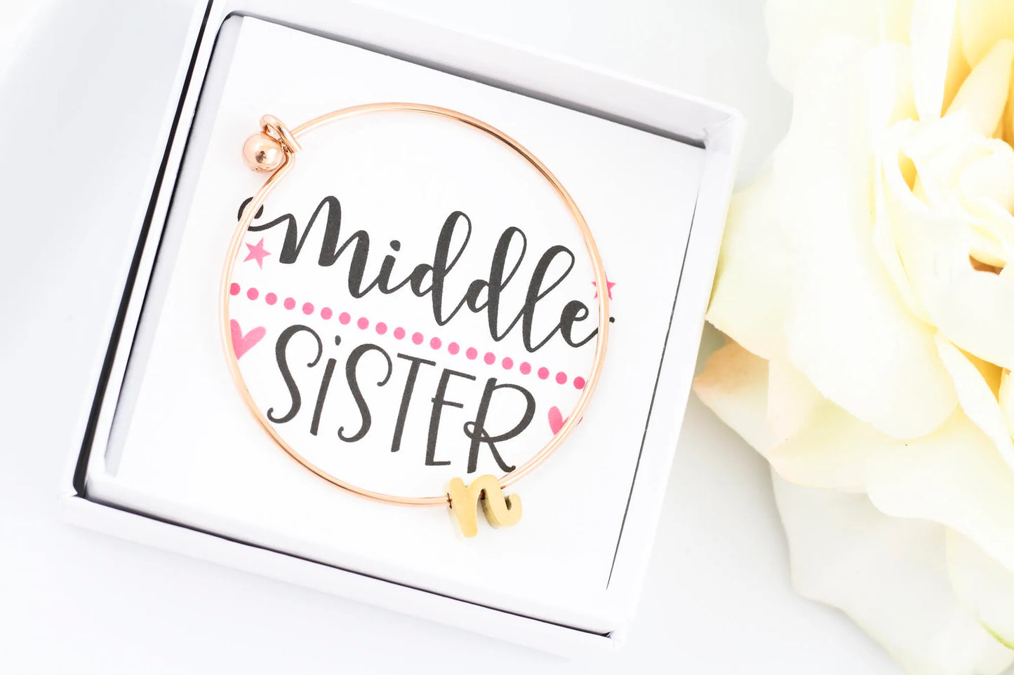 Bridesmaid Custom Monogram Initial Bracelet, Sisters Jewelry Gift,Custom Name Bracelet,Personalized Initial Bracelet,Thank you Gift