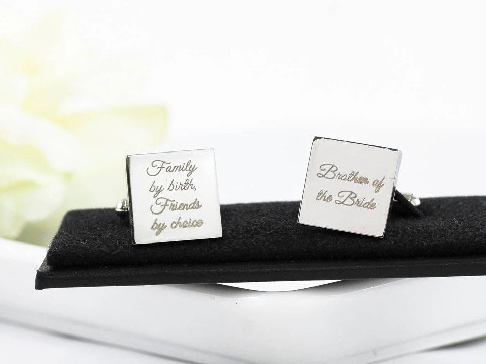 Groom Gift | Groom Personalized Cuff links | Engraved Cuff links | Custom Cuff links | Dad Gift | Husband Gift | Father of the Bride Gift