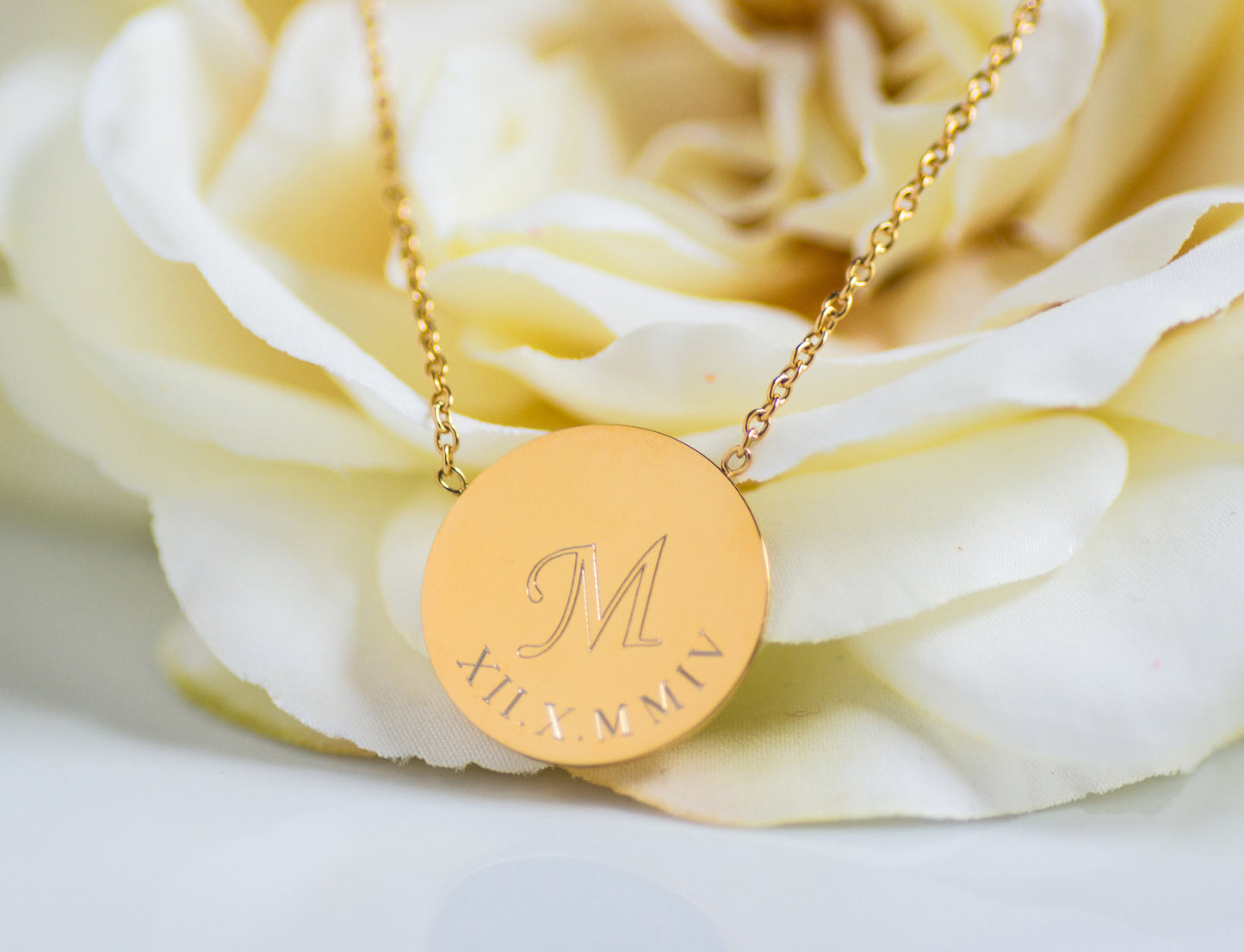 Coordinates Necklace | Compass Necklace | Monogram Necklaces | Bridesmaid Gifts | Initial Necklace | Name Necklaces | Roman Numeral Necklace
