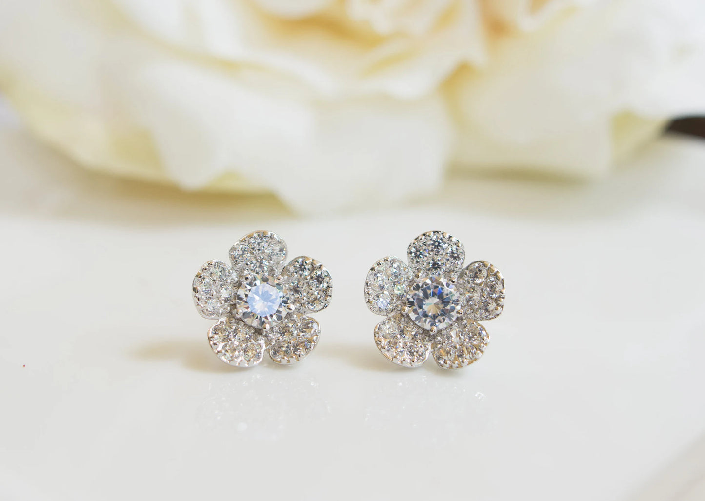 Flower Girl Proposal Gift | Flower Girl Thank you Gift | Flower Girl Hairclip | Flower Girl Earrings | Flower Girl Jewelry | Flower Barrette