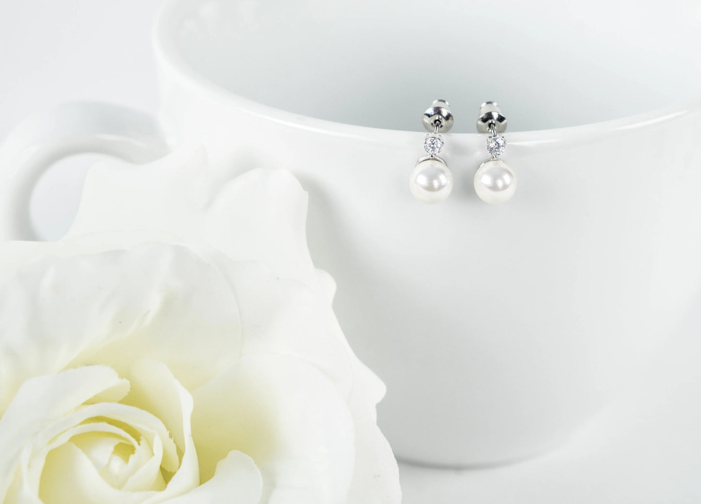 Thank you for being our Flower Girl Gift | Flower Girl Sets | Flower Girl Gifts | Little Girl Pearl Earrings | Flower Girl Proposal Gift