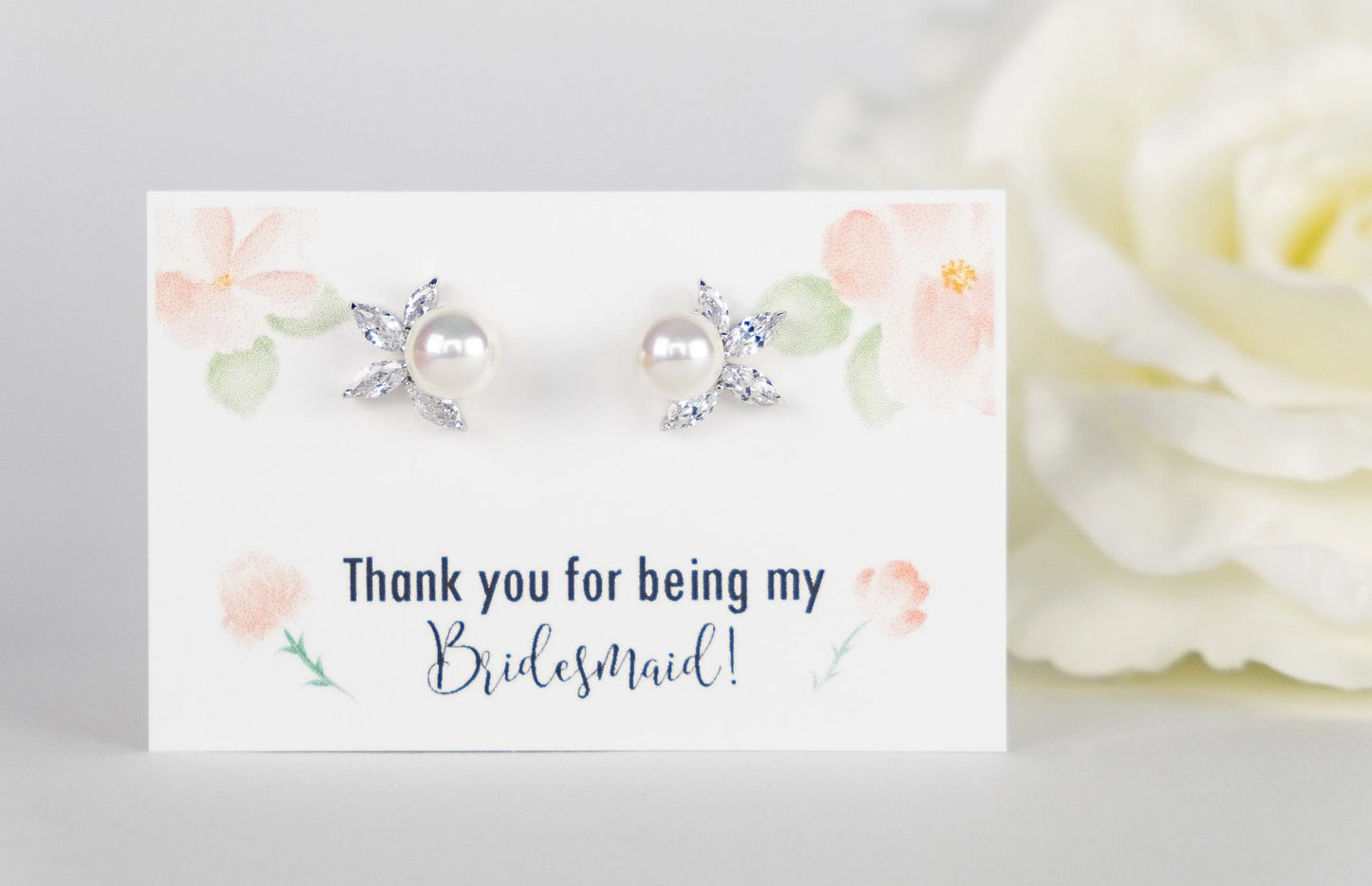 Bridesmaid Earrings, Bridal Earrings, Vintage Style Pearl Earrings, Wedding Earrings, Wedding Jewelry, Crystal Earrings, Leaf Pearl Studs