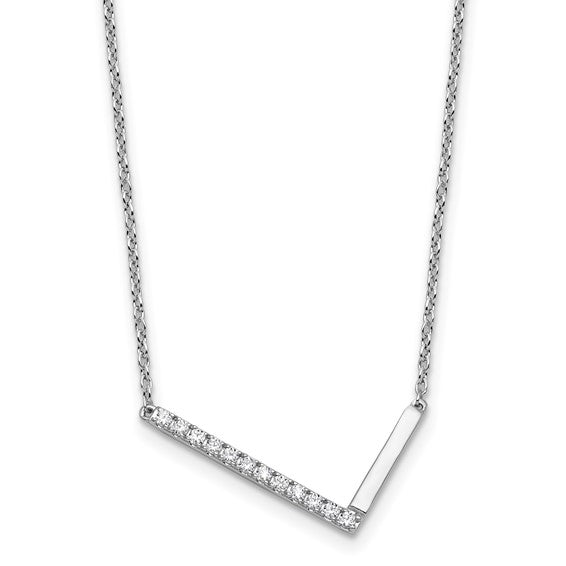 Solid 14k Gold Real Diamond Sideways Personalized Monogram Initial Name Necklace Dainty Jewelry Gift for Her Birthday Christmas Present Idea