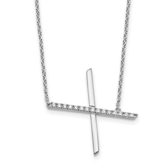 Solid 14k Gold Real Diamond Sideways Personalized Monogram Initial Name Necklace Dainty Jewelry Gift for Her Birthday Christmas Present Idea