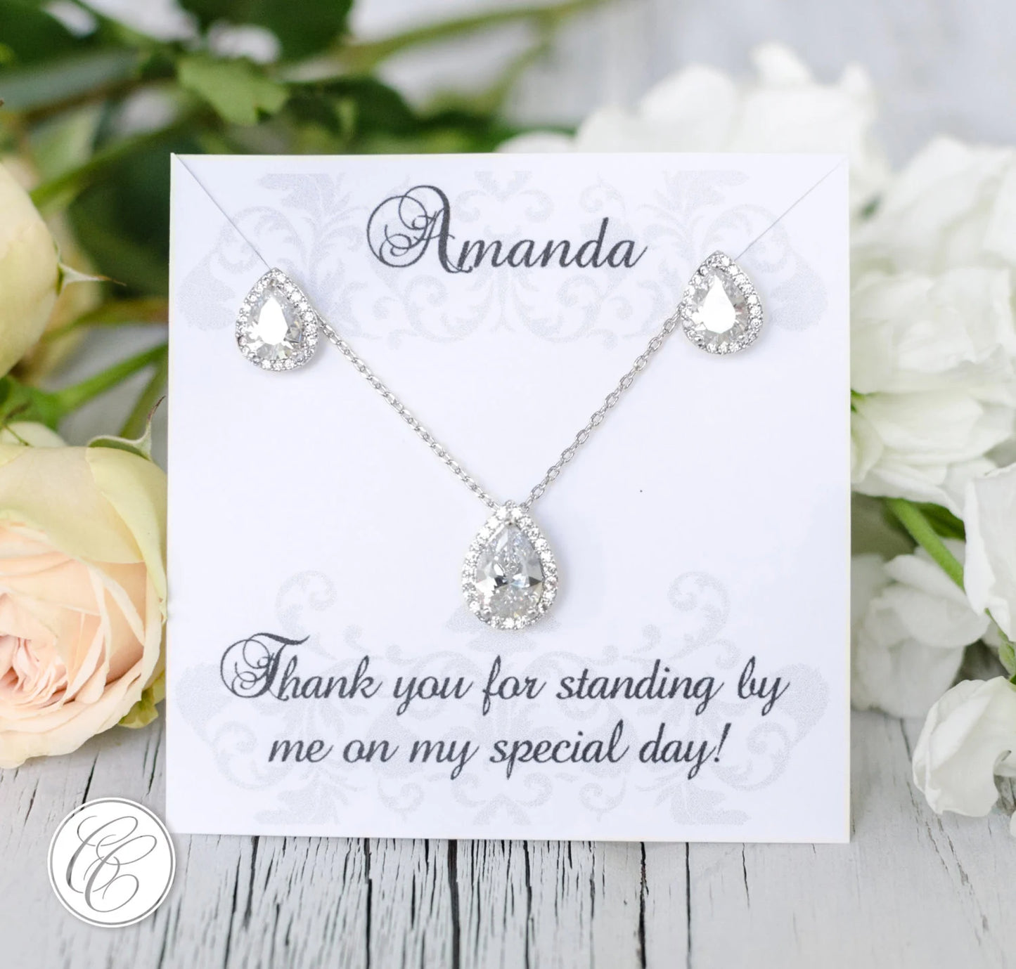 Rose Gold Sets | Bridesmaid Sets | Bridesmaid Jewelry | Bridal Sets | Bridesmaid Gifts | Personalized Gifts | Wedding Jewelry | Gifts