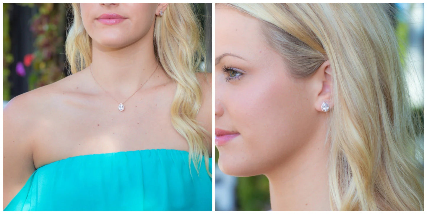 Rose Gold Sets | Bridesmaid Sets | Bridesmaid Jewelry | Bridal Sets | Bridesmaid Gifts | Personalized Gifts | Wedding Jewelry | Gifts