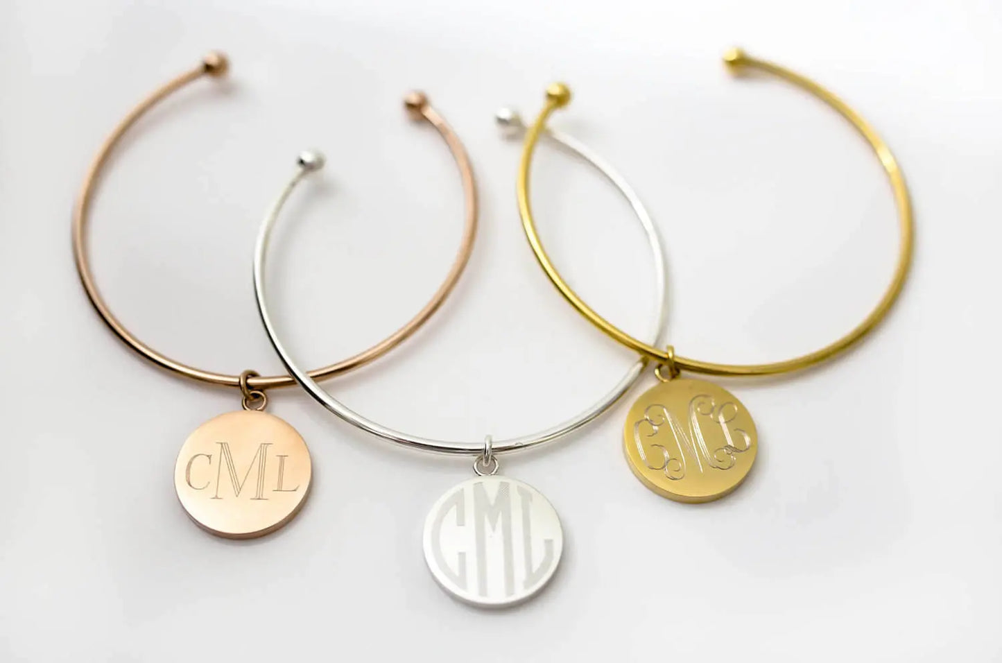 Monogram Jewelry | Personalized Bridesmaid Gifts | Bridesmaid Jewelry | Custom Name Jewelry | Bangle Bracelet | Cuff Bracelet