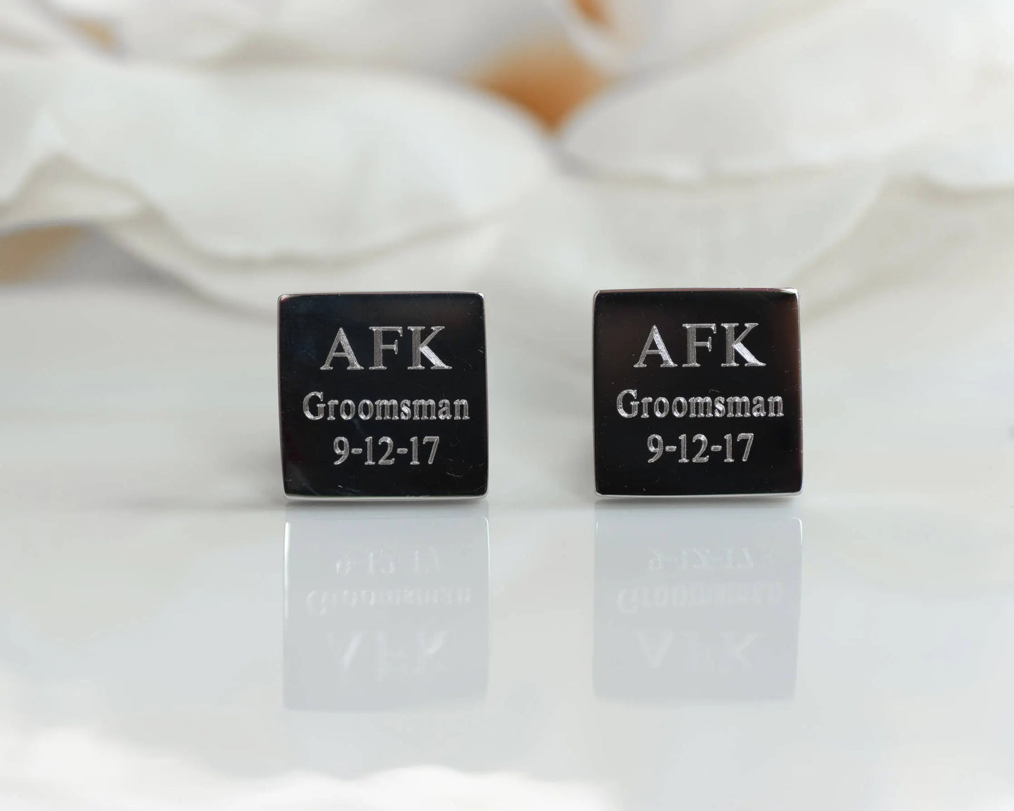 Father of the Bride Cufflinks | Personalized Cufflinks | Wedding Cufflinks | Engraved Cufflinks | Custom Cufflinks
