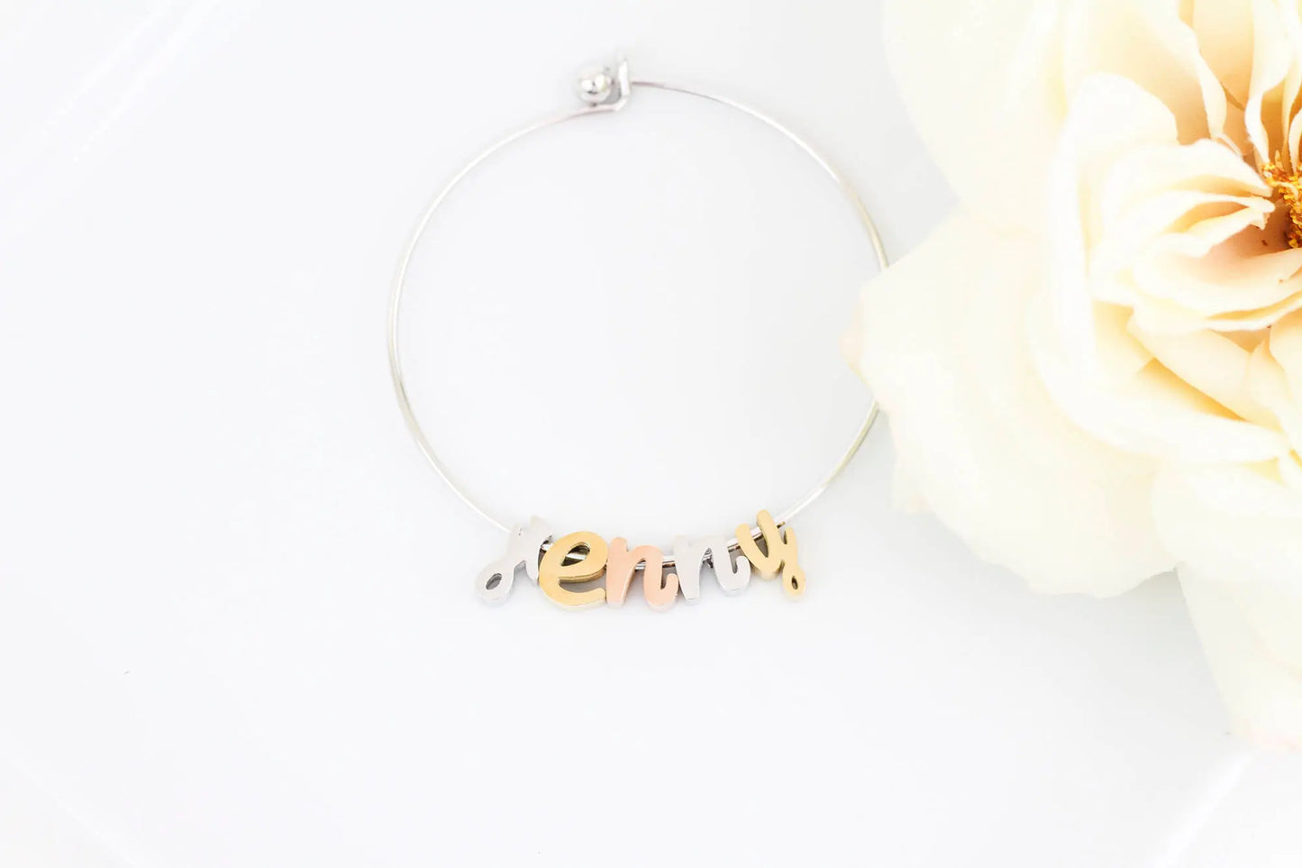 Maid of Honor Gift | Bridesmaid Gift, Initial Bracelet, Custom Name Bracelet, Flower Girl Gift, Personalized Gift, Bridesmaid Proposal