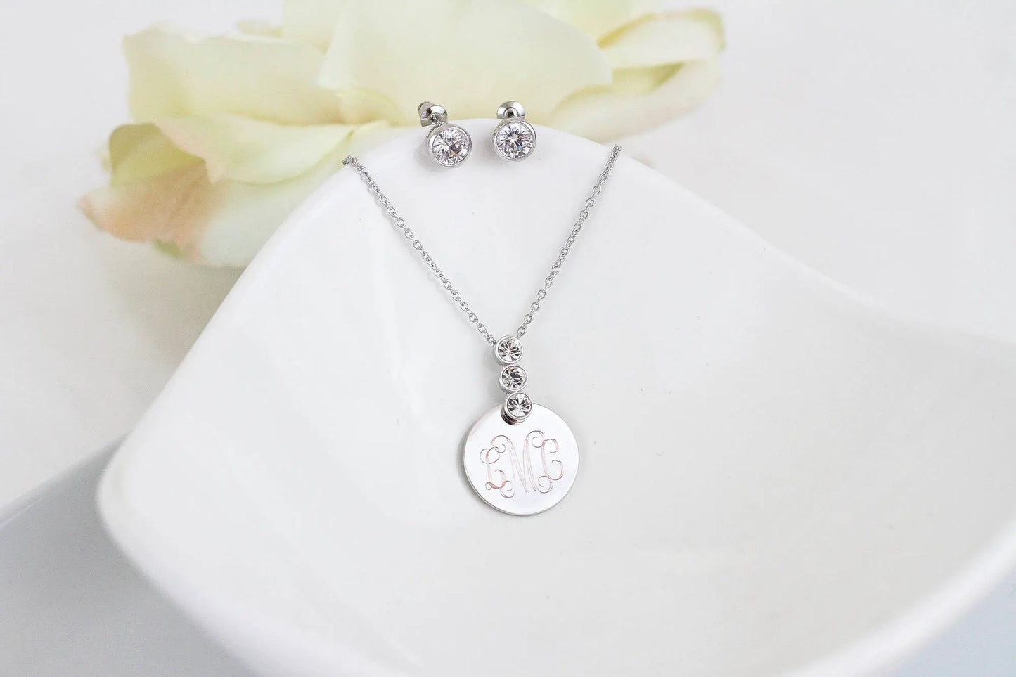 Personalized Bridesmaid Proposal Gift | Wife Personalized Jewelry | Gift for Her | Wife Christmas Gift | Personalized Gift for Wife | Initial Necklace |Monogram Jewelry