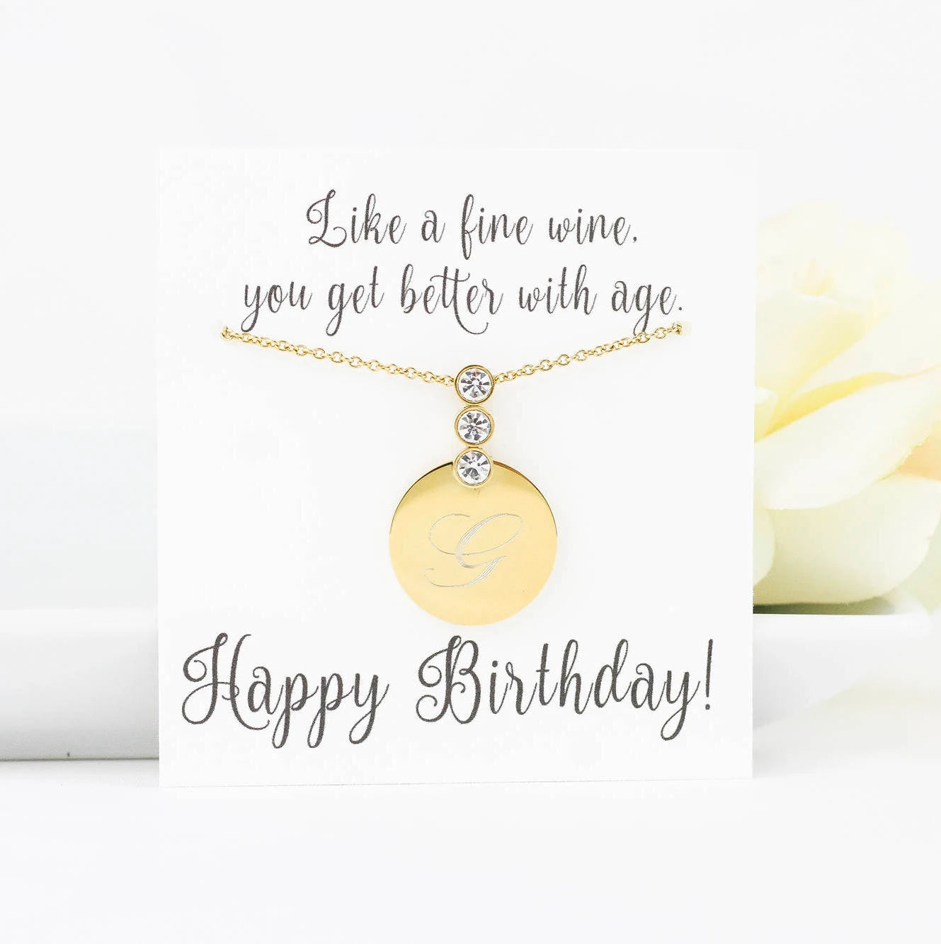 Personalized Bridesmaid Proposal Gift | Wife Personalized Jewelry | Gift for Her | Wife Christmas Gift | Personalized Gift for Wife | Initial Necklace |Monogram Jewelry