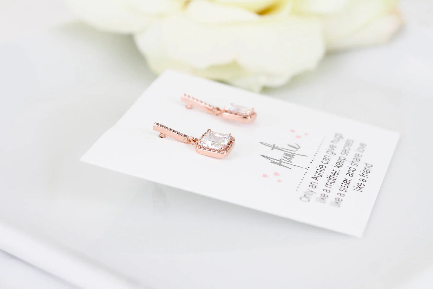 Navy blue ROSE GOLD Wedding Jewelry Bridesmaid Gift Bridesmaid Jewelry Bridal Jewelry Drop Earrings Bridesmaid Proposal Bridal Party