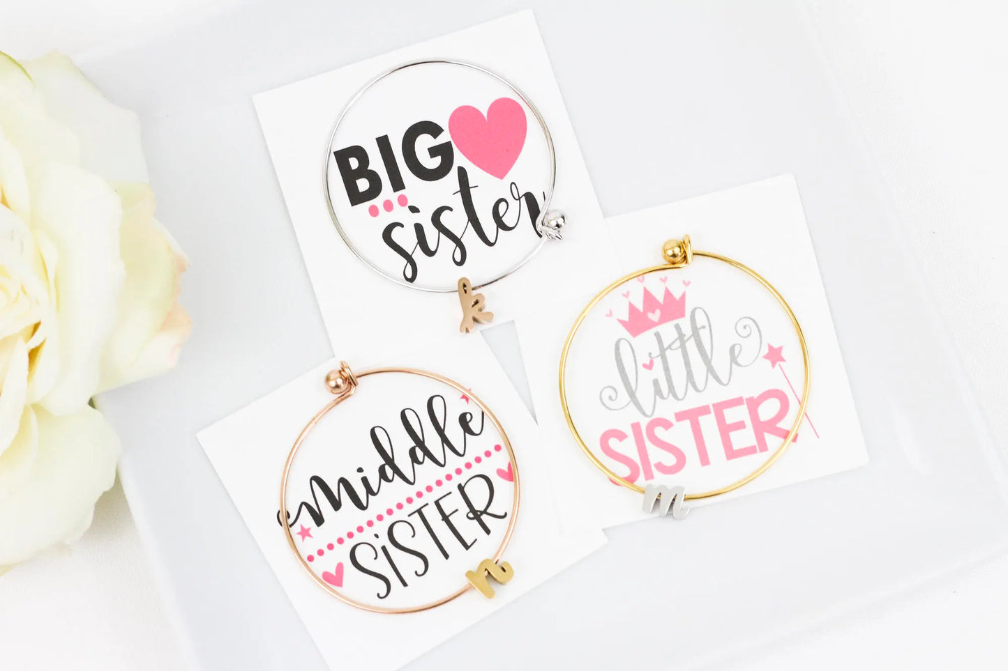 Bridesmaid Custom Monogram Initial Bracelet, Sisters Jewelry Gift,Custom Name Bracelet,Personalized Initial Bracelet,Thank you Gift