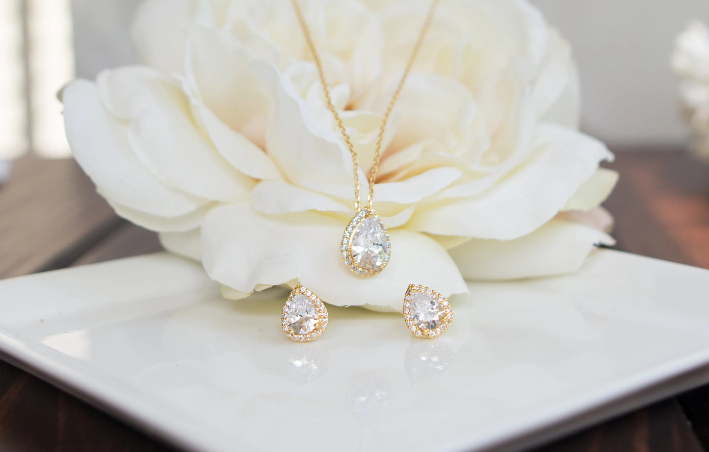 Rose Gold Sets | Bridesmaid Sets | Bridesmaid Jewelry | Bridal Sets | Bridesmaid Gifts | Personalized Gifts | Wedding Jewelry | Gifts