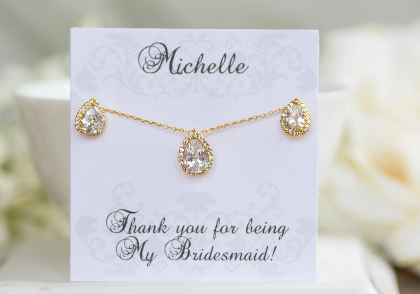 Rose Gold Sets | Bridesmaid Sets | Bridesmaid Jewelry | Bridal Sets | Bridesmaid Gifts | Personalized Gifts | Wedding Jewelry | Gifts