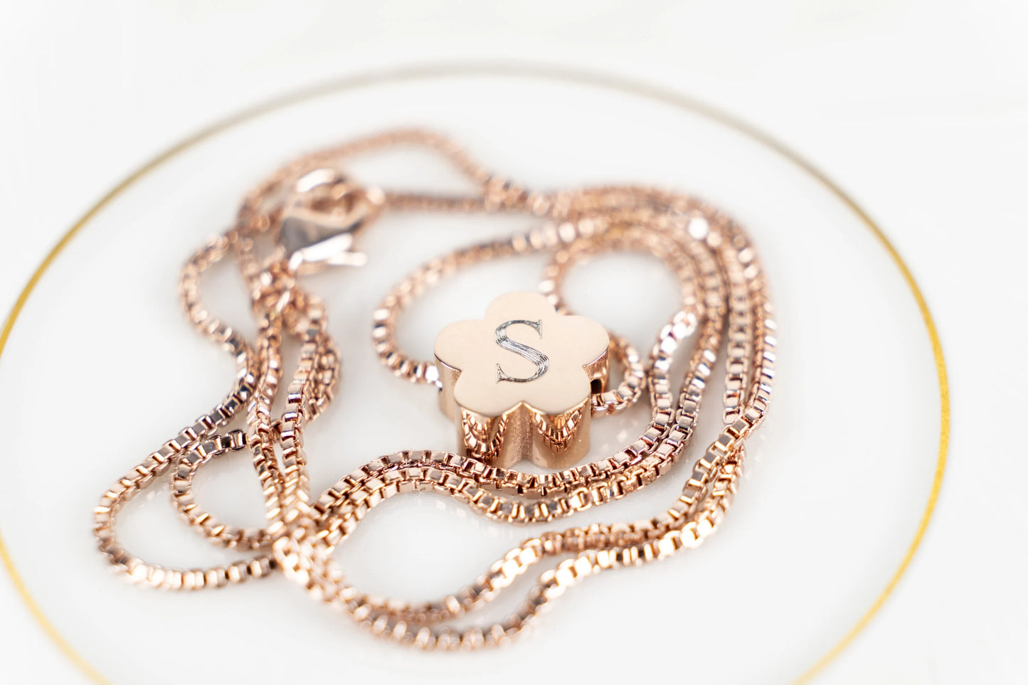 Flower Girl Necklace | Personalized Initial Flower Necklace | Little Girls Jewelry | Flower Girl Proposal Gift | Flower Girl Jewelry | Gift